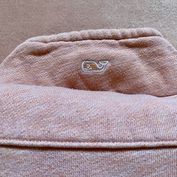Vineyard Vines Pull Over Half Zip Light Pink Size M - Picture 6 of 12
